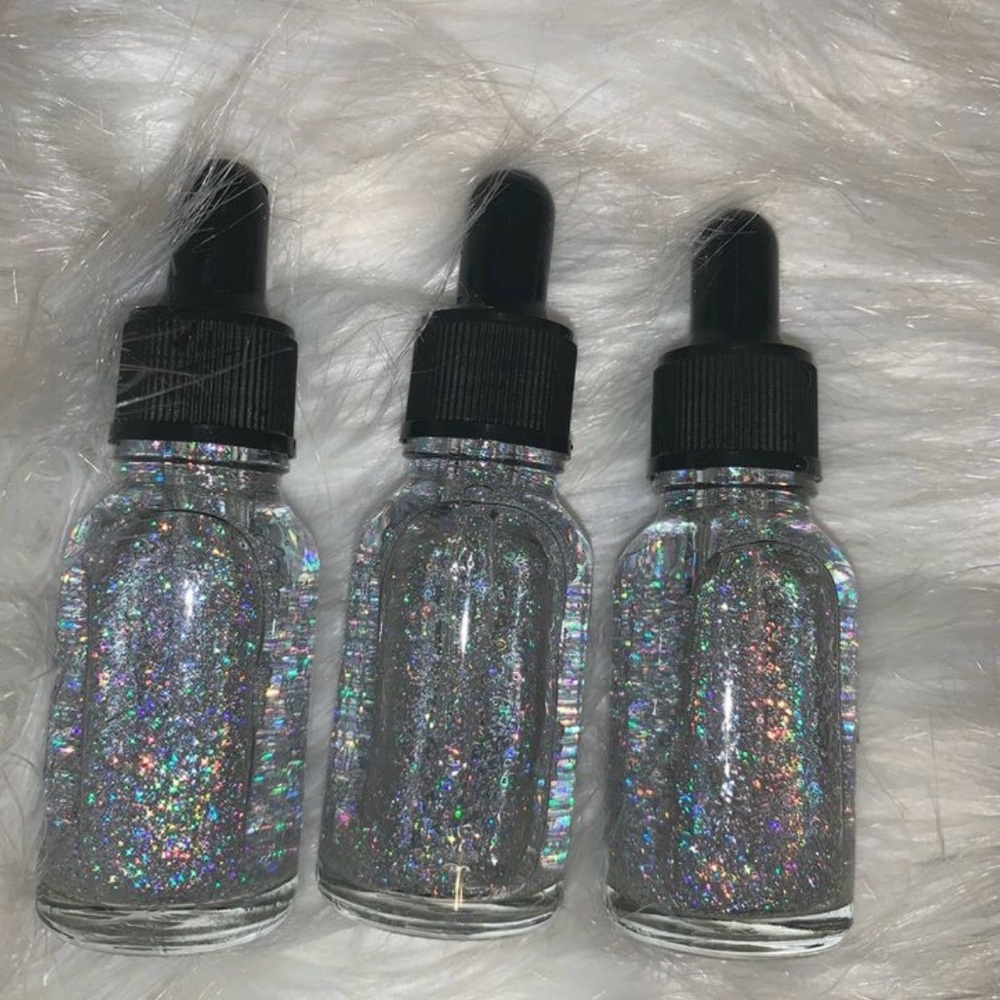 Silver Holographic Shimmering Body Oil